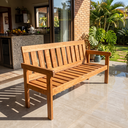Ver imagem 1 de Banco de Jardim 150cm Madeira Maciça 3 Lugares Yescasa
