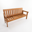 Ver imagem 2 de Banco de Jardim 150cm Madeira Maciça 3 Lugares Yescasa