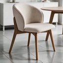Ver imagem 3 de Kit 04 Cadeiras de Jantar e Estar Living Estofada Mia L02 Linho Champagne - Lyam Decor