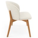 Ver mais imagens de Kit 04 Cadeiras de Jantar e Estar Living Estofada Mia L02 Linho Champagne - Lyam Decor