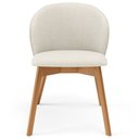 Ver imagem 7 de Kit 04 Cadeiras de Jantar e Estar Living Estofada Mia L02 Linho Champagne - Lyam Decor