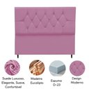 Ver imagem 4 de Cabeceira Estofada Cama Box Solteirão 100 Cm Suede Dubai Rosa