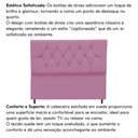 Ver imagem 5 de Cabeceira Estofada Cama Box Solteirão 100 Cm Suede Dubai Rosa