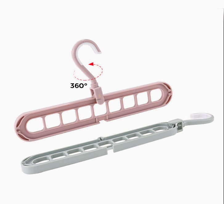 kit 30 un Suporte Organizador Para Cabides Versatil Branco - 7