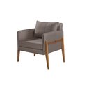 Ver imagem 1 de Poltrona Decorativa Madri linho Champanhe