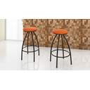 Ver imagem 1 de Kit 2 Banquetas sem Encosto de 70cm:laranja/preto
