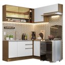 Ver imagem 3 de Armário de Cozinha Completa de Canto 349cm Rustic/Branco Glamy Madesa 06