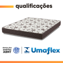 Ver imagem 6 de Cama Box Baú Casal Colchão Espuma D33 Marquês 138x188x60cm Marrom Umaflex