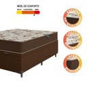 Ver imagem 6 de Cama Box Baú Casal Colchão Espuma D33 Marquês 138x188x60cm Marrom Umaflex
