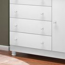 Ver imagem 3 de Comoda Sapateira Infantil 1 Porta e 4 Gavetas Brilhar Branco
