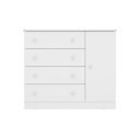 Ver imagem 2 de Comoda Sapateira Infantil 1 Porta e 4 Gavetas Brilhar Branco