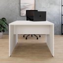Ver imagem 2 de Plataforma Dupla Retangular Smart Inicial Moderno MDP 100cm Branco Gebb Work