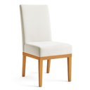 Ver imagem 6 de Kit 2 Cadeiras de Jantar Brisa Veludo Base de Madeira - Pallazio Cor:Bege