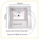 Ver imagem 4 de Balcão de Lavanderia 100% Mdf com Tanque de Marmorite 30lt