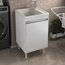 Ver imagem 5 de Balcão de Lavanderia 100% Mdf com Tanque de Marmorite 30lt