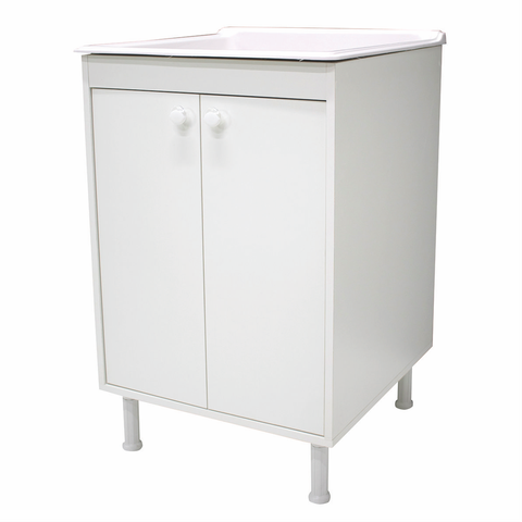 Balcão de Lavanderia 100% Mdf com Tanque de Marmorite 40lt
