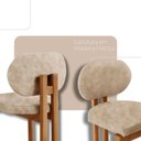 Ver imagem 5 de Mesa de Jantar Nala 220cm Madeira Tampo Laminado 8 Cadeira Nala Milano Imbuia Natural