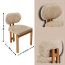 Ver imagem 3 de Mesa de Jantar Nala 220cm Madeira Tampo Laminado 8 Cadeira Nala Milano Imbuia Natural