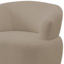 Ver imagem 5 de Kit 02 Poltronas Giratória Orgânica para Sala Living Florea M05 Bouclê Bege - Lyam Decor