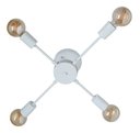 Ver imagem 3 de Lustre De Braço Para 04 Lâmpadas - Ideal Para Sala Quarto na cor branco - Modelo Sputinik