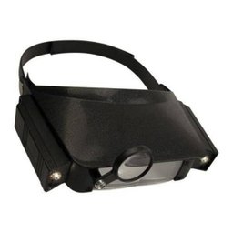 Lupa de Cabeca Pala com 3 Lentes de Aumento e 2 Lâmpadas - 2