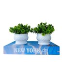 Ver imagem 1 de Kit livro p/ decorar porta objetos + dupla vaso branco decor