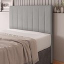 Ver imagem 4 de Cabeceira Cama Box Casal Queen Size Ivana 160cm Veludo Prata