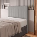 Ver imagem 5 de Cabeceira Cama Box Casal Queen Size Ivana 160cm Veludo Prata