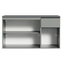 Ver imagem 5 de Balcão Gabinete de Pia Cozinha 3 Portas 1 Gaveta Suspenso Cinza Nice Madesa