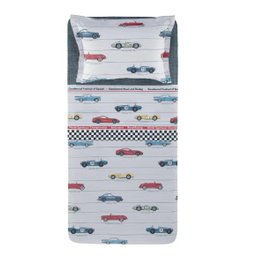 Jogo De Lençol Karsten Percal 100% Algodão Carros Casal - 2