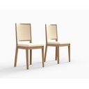 Ver imagem 1 de Conjunto Kit 2 Cadeiras de Madeira Sala de Jantar Sila:mel