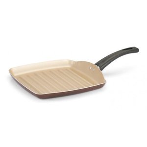 Bistequeira Quadrada 24 Antiaderente Marrom Panelux