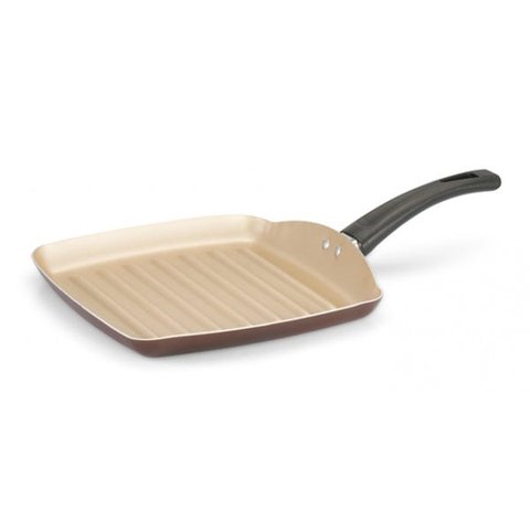 Bistequeira Quadrada 24 Antiaderente Marrom Panelux