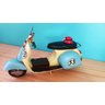 Moto Enfeite Decorativo Vintage Em Metal - 29CM - 1