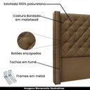 Ver imagem 3 de Cabeceira Decorativa Queen Size 1,84M Loewe Suede Caramelo - Gran Belo