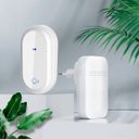 Ver imagem 4 de Campainha sem Fio Autoalimentada com 38 Toques e Alcance 150m - Branco