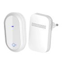 Ver imagem 1 de Campainha sem Fio Autoalimentada com 38 Toques e Alcance 150m - Branco