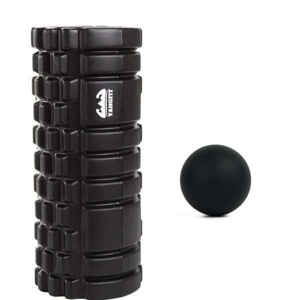 Kit Rolo Massagem Foam Roller + Bola De Massagem Lacrosse