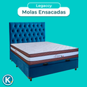 Ver imagem 4 de Cama + Bau Blindado e Colchão Molas Ensacadas Casal - Legaccy Paropas + Cabeceira