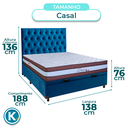 Ver imagem 3 de Cama + Bau Blindado e Colchão Molas Ensacadas Casal - Legaccy Paropas + Cabeceira