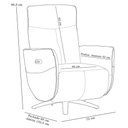 Ver imagem 4 de Poltrona de Massagem Reclinável Elétrica com Aquecimento Bravinni L07 Couríssimo Cinza - Lyam