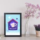 Ver imagem 2 de Quadro Decorativo Adote Um Pet 45x34cm - com vidro:Madeira branca