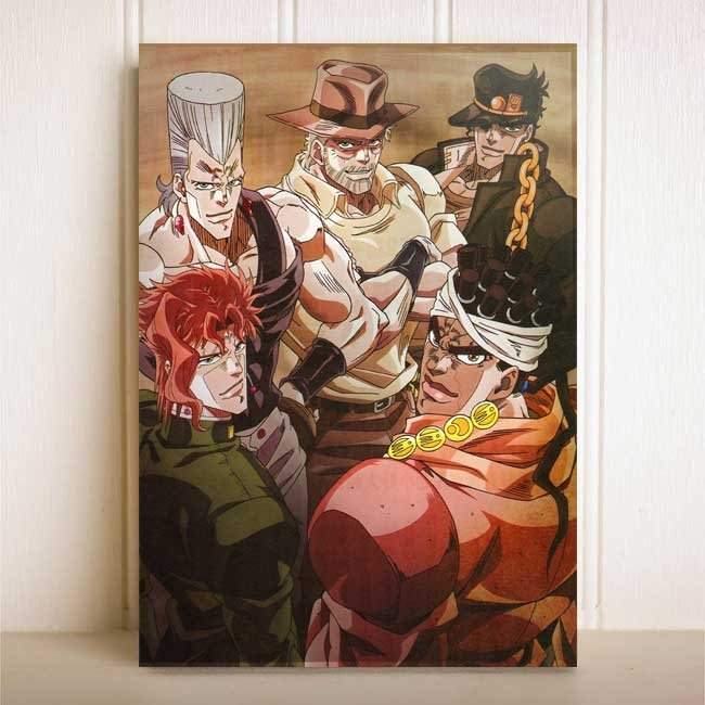 Placa Decorativa Quadro Anime JOJO'S Bizarre Adventure Stardust Crusaders 2