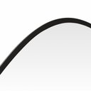 Ver imagem 4 de Espelho Orgânico Piedra Pequeno 79cm x 68cm Minimalista com Moldura em Madeira Preto Casavee