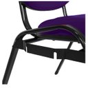 Ver imagem 3 de 02 Cadeiras Empilhável para Igrejas Evangélicas Linha Holy Roxo