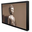 Ver imagem 2 de Quadro Decorativo Caixa Buda Tacolado Moldura Caixa Alta 4,5cm Branca sem Vidro 60 X 90cm