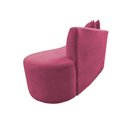Ver imagem 4 de Namoradeira Sofá Feijão Hana Orgânica Veludo Rosa
