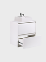 Ver imagem 5 de Gabinete para Banheiro com Cuba 60cm Mdf Branco Dubai - On Móveis