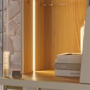 Ver imagem 7 de Buffet Aparador Sala de Jantar 182cm Pés Metálicos Sofy Off White/Freijo C04 - D'Rossi