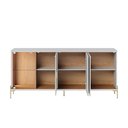 Ver mais imagens de Buffet Aparador Sala de Jantar 182cm Pés Metálicos Sofy Off White/Freijo C04 - D'Rossi